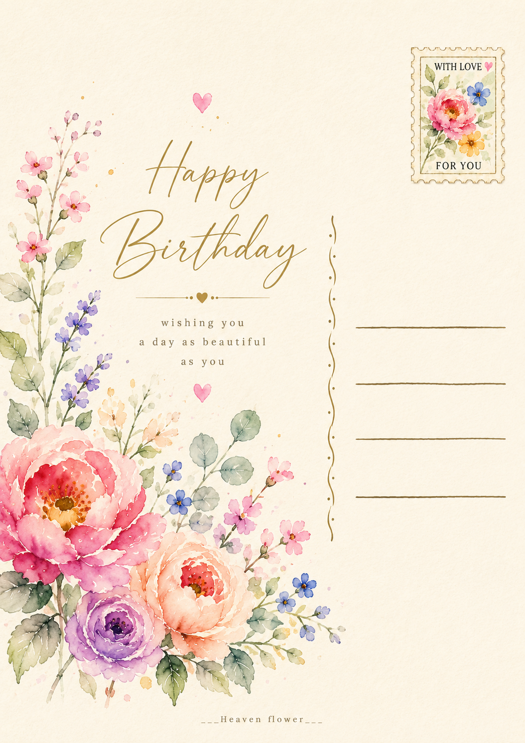 کارت پستال sweet birthday