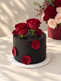 باکس گل و کیک رز