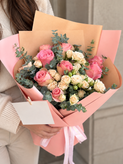 دسته گل فول رز